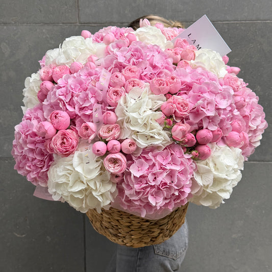 Pinky White Basket L