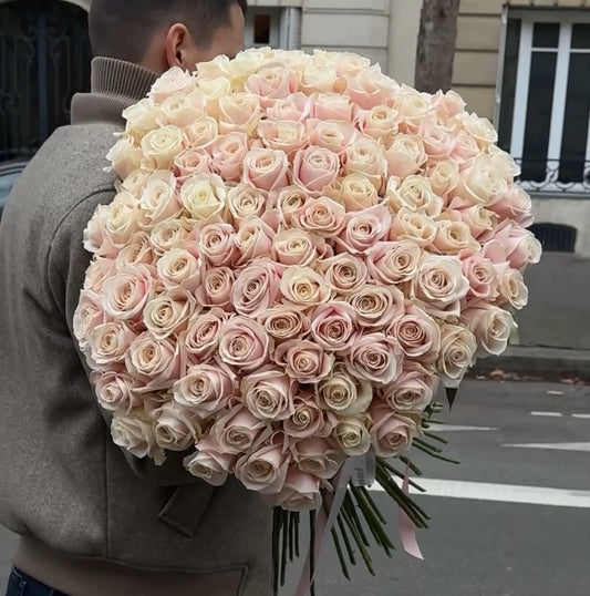 101 Blush Pink Roses