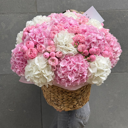 Panier Blanc Rose G