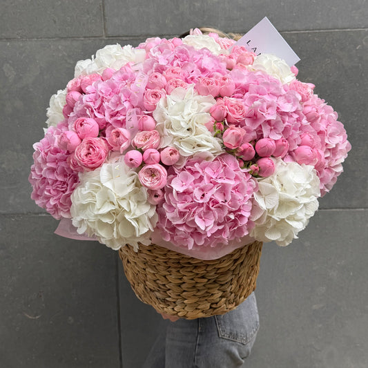 Pinky White Basket L