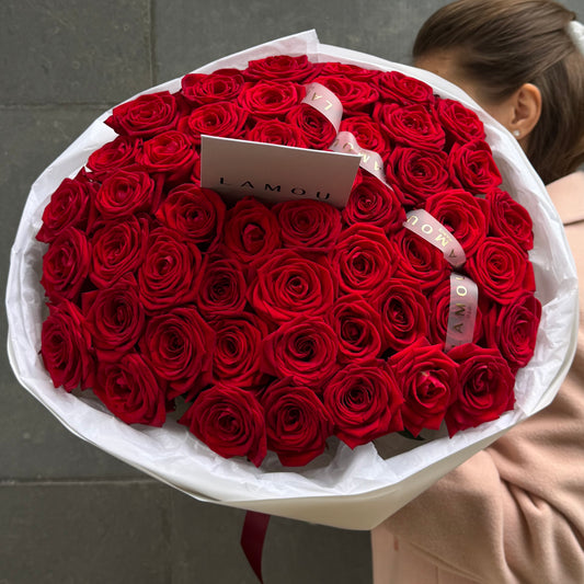 51 roses rouges