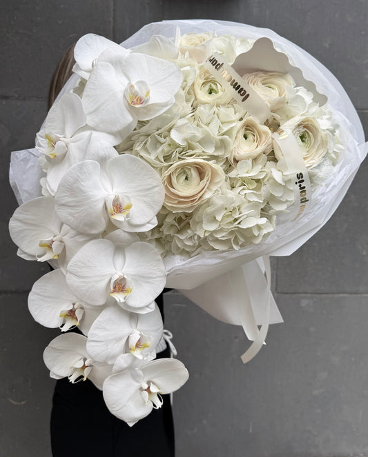 Nuage d’Orchidée Blanc M