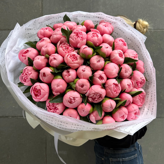 50 Peonies “Etched Salmon”