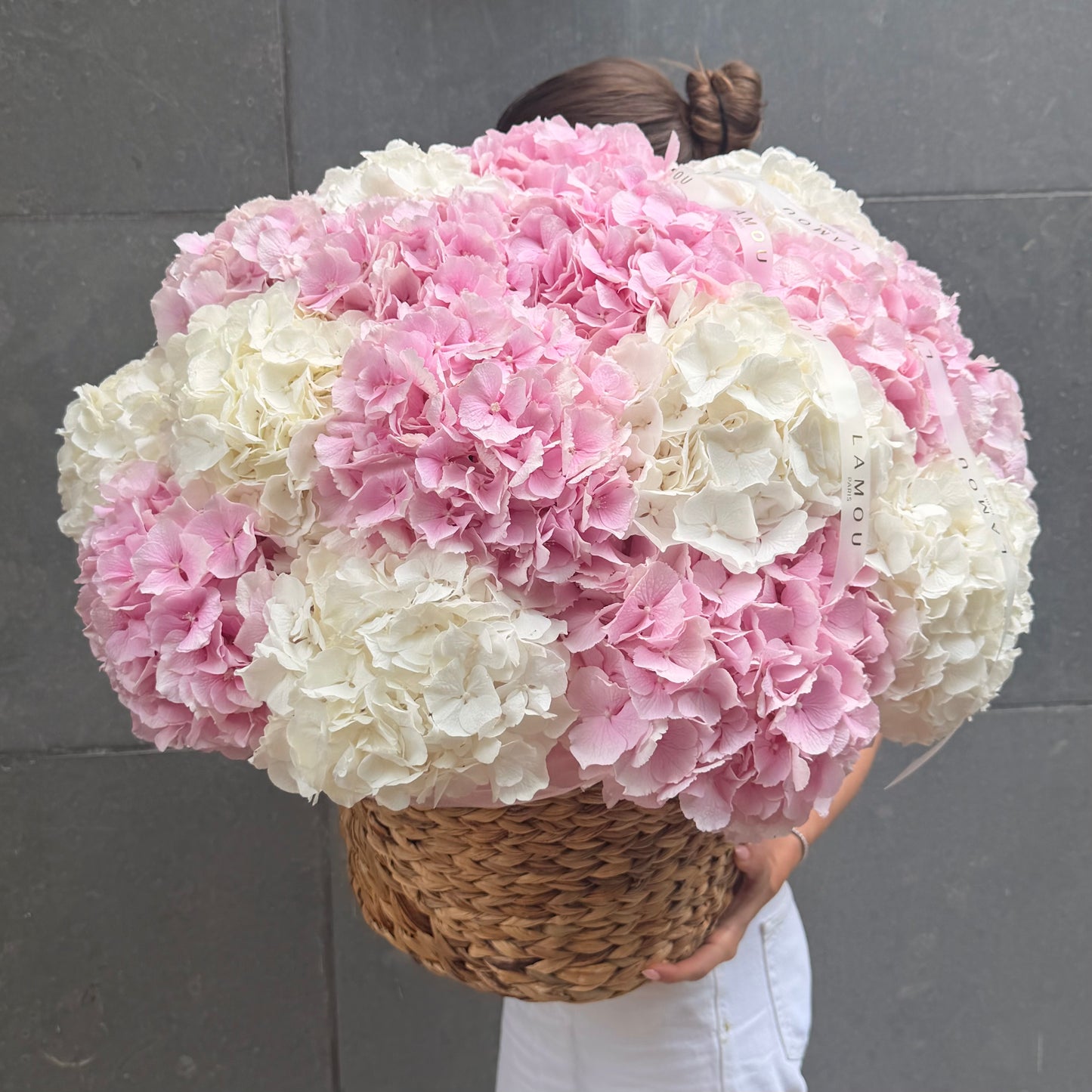 Hydrangeas Heaven Basket L