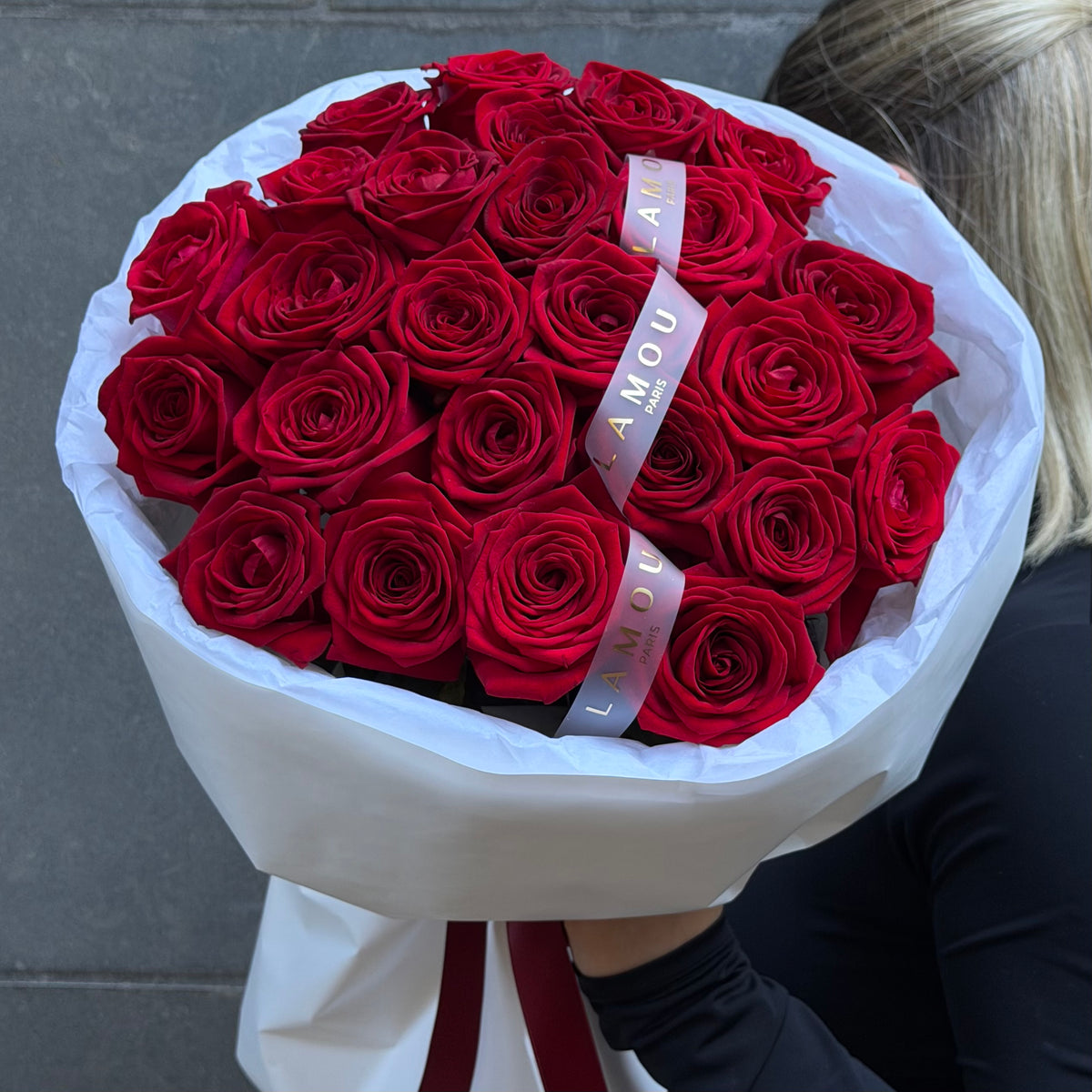 25 roses rouges