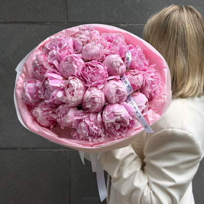 21 pivoines roses