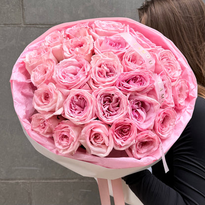 25 Pink Peony Roses