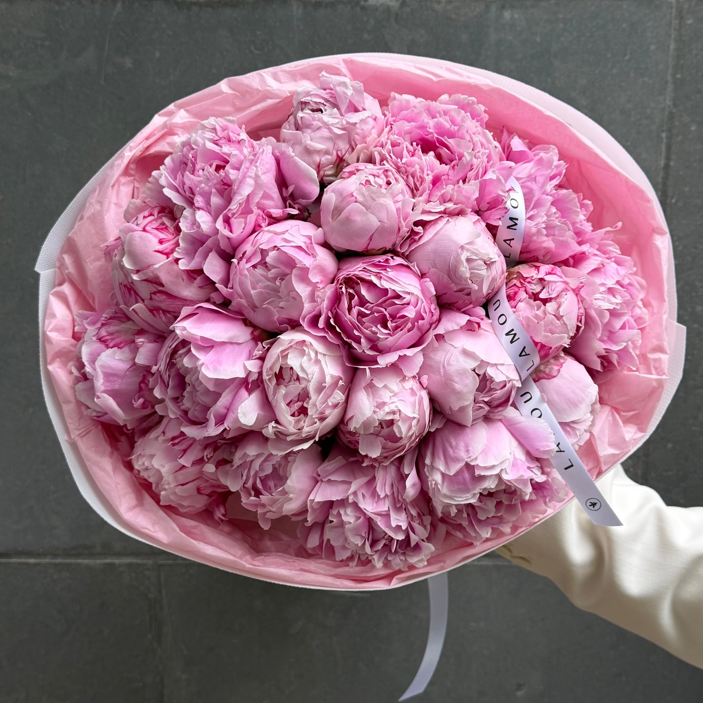 21 pivoines roses