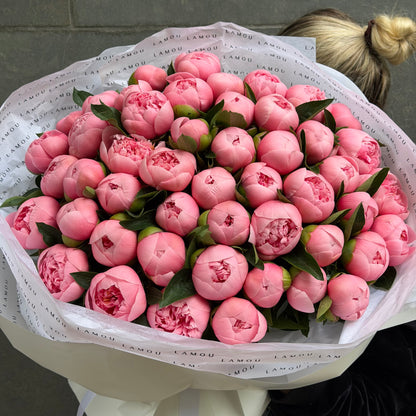 50 Peonies “Etched Salmon”