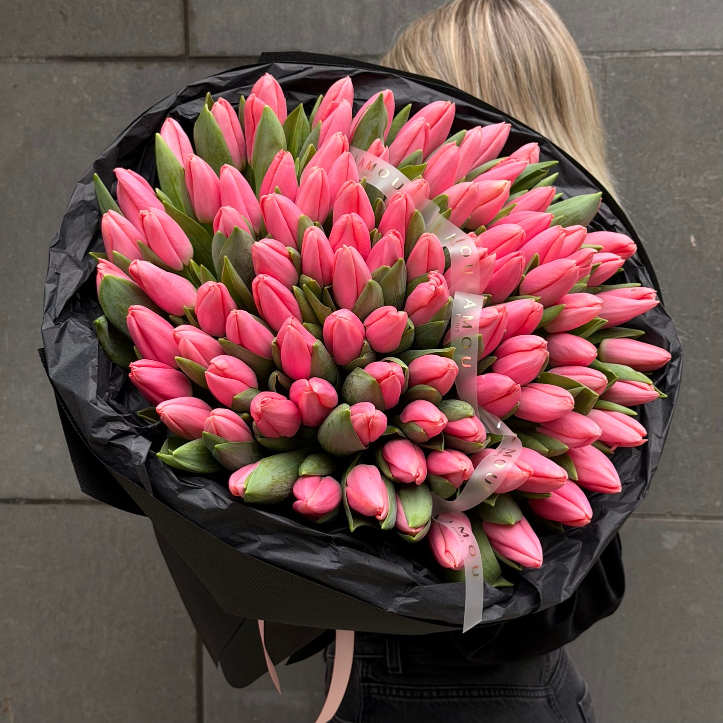 100 Pink Tulip