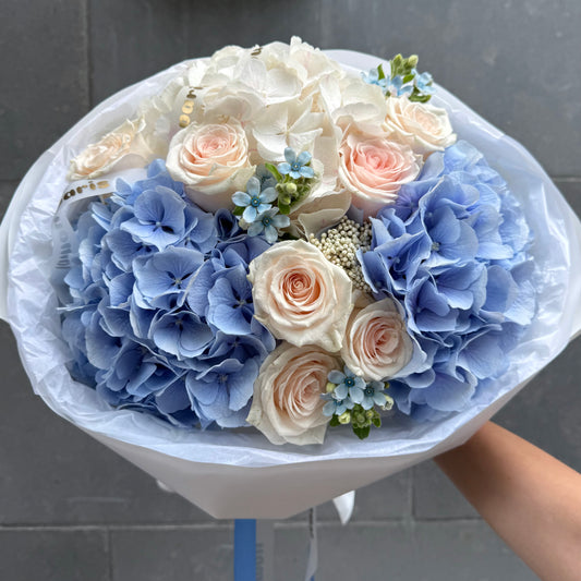 Baby Blue x White