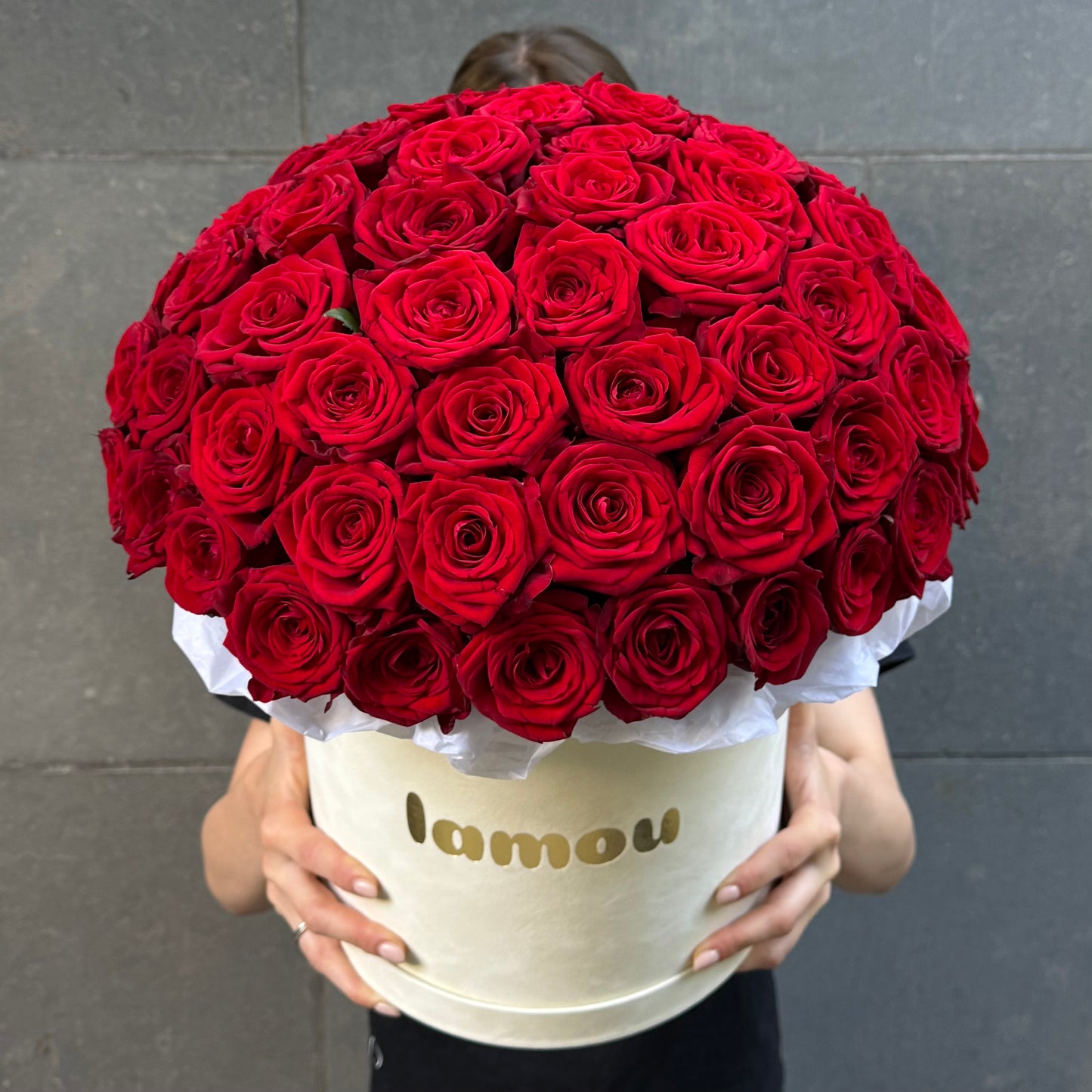 75 Red Roses in a Box