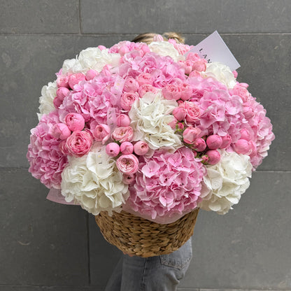 Panier Blanc Rose G