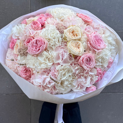 White & Pink Cloud L