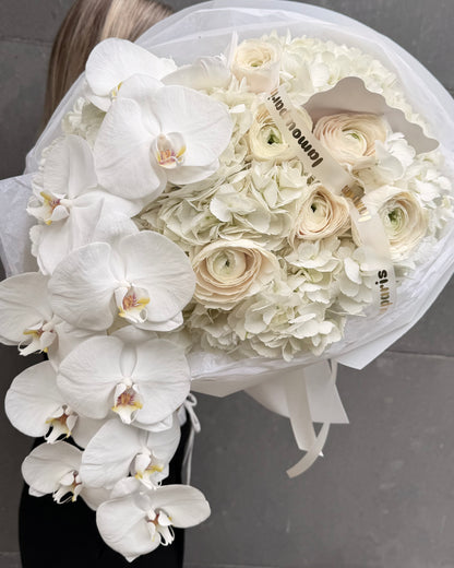 Nuage d’Orchidée Blanc M