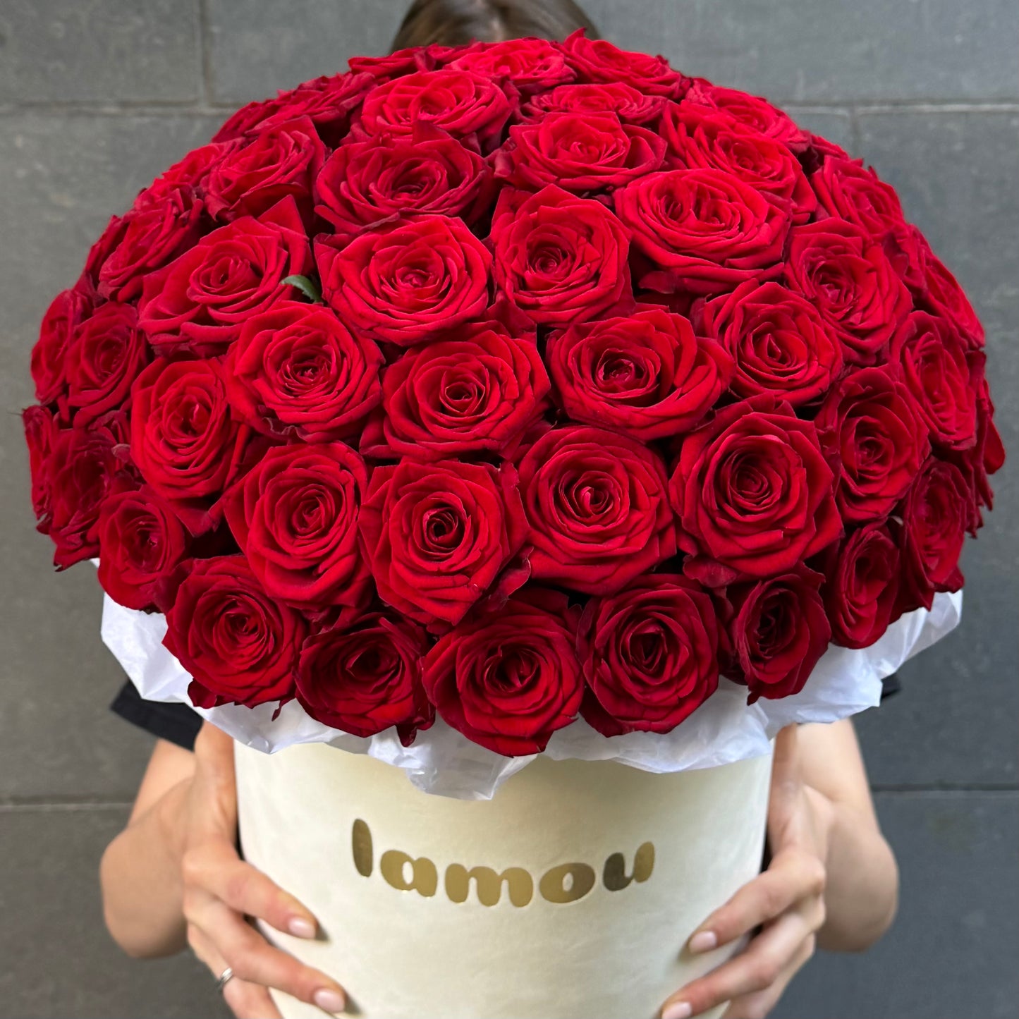 75 Red Roses in a Box