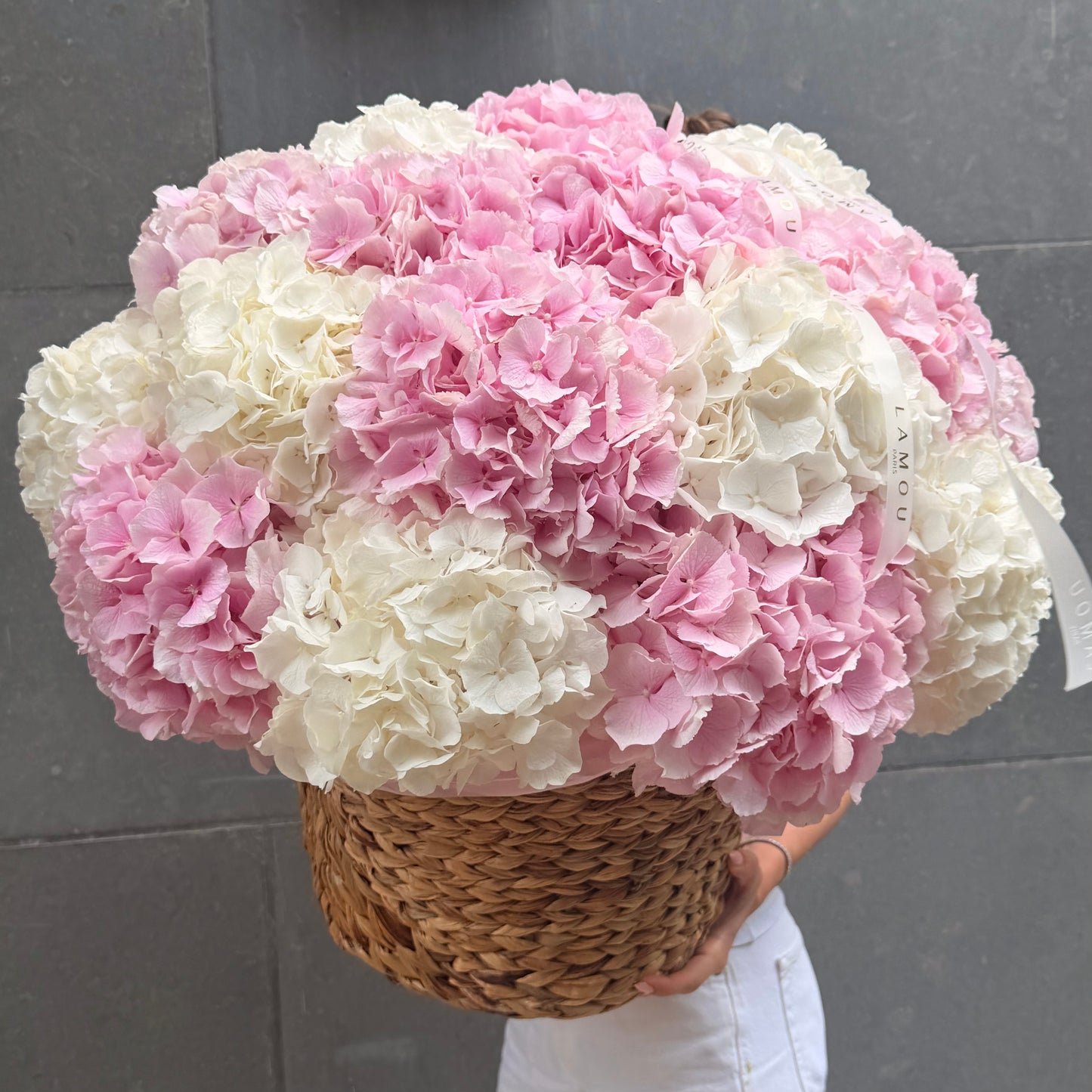 Hydrangeas Heaven Basket L