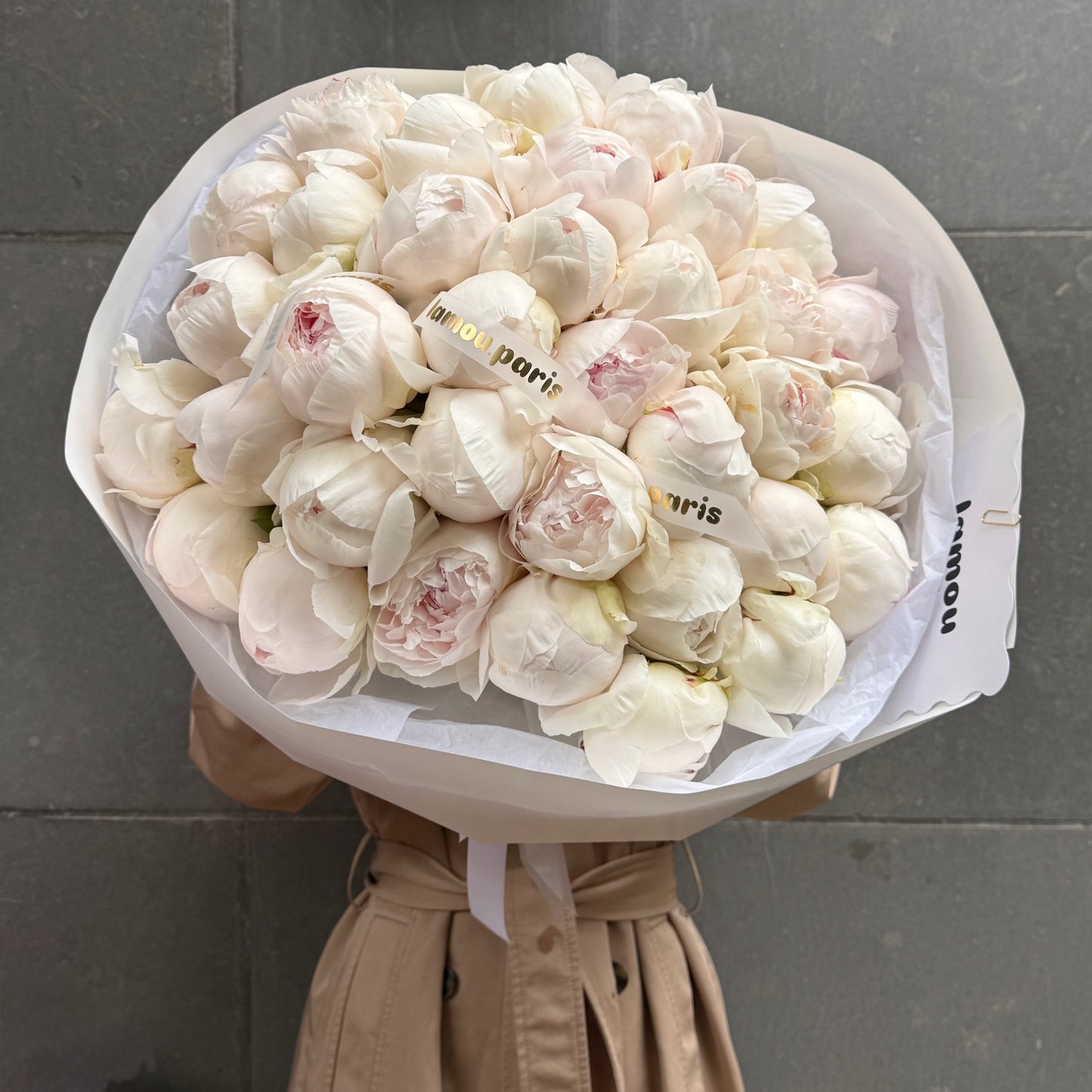35 White Peonies