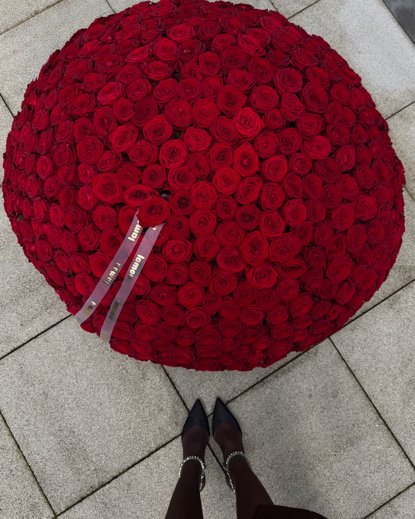 501 Red Roses in Basket