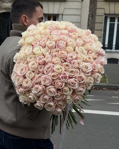 101 Blush Pink Roses